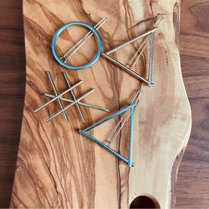 Chic Geometric Hair Clips in Gold and Silver